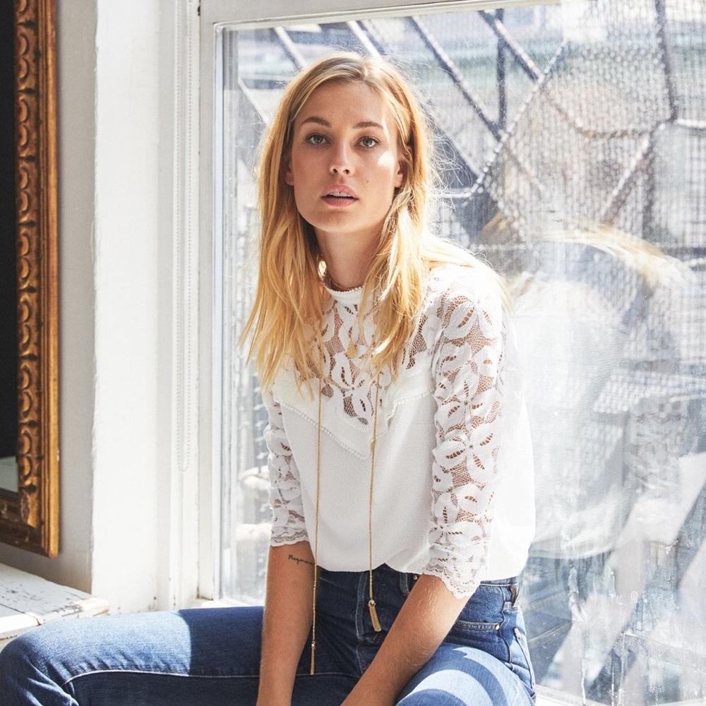 NWT Sézane Blouse Francoise